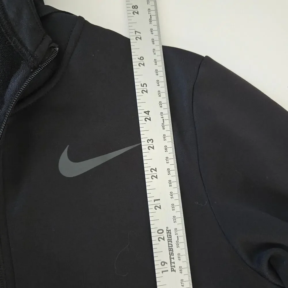 Nike Therma Fit Full Zip Black Athletic Training Outdooe Activewear Hoodie S